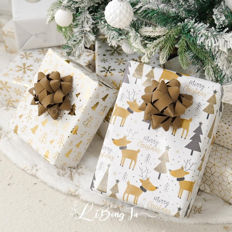 LiBongTa 4.5 Inch Brown Velvet Ribbon Gift Bow Decorative Bows, Premade Christmas Bows for Gift Wrapping Self Adhesive, Wrapping Bows for Presents, Party Favor, Holiday, Wedding, Birthday-12 Counts - Image 4